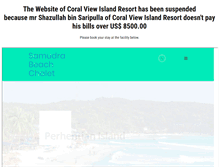 Tablet Screenshot of coralviewislandresort.com